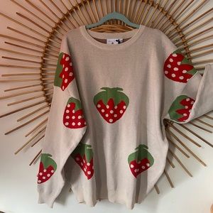 Strawberry sweater 🍓! UK size 20/US size 2x (Asos).